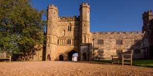 The Great Gatehouse at Battle Abbey, where a new exhibition and rooftop viewing platform give a whole new perspective on the Battle of Hastings. © English Heritage